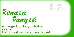 renata panyik business card